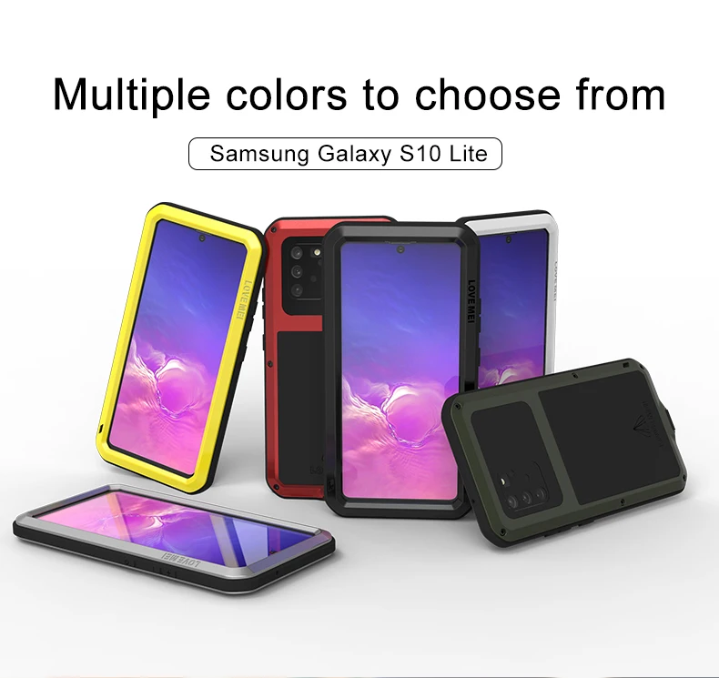 Оригинальный мощный чехол Love Mei для Samsung Galaxy S10 Lite 6 7 дюймов ударопрочный