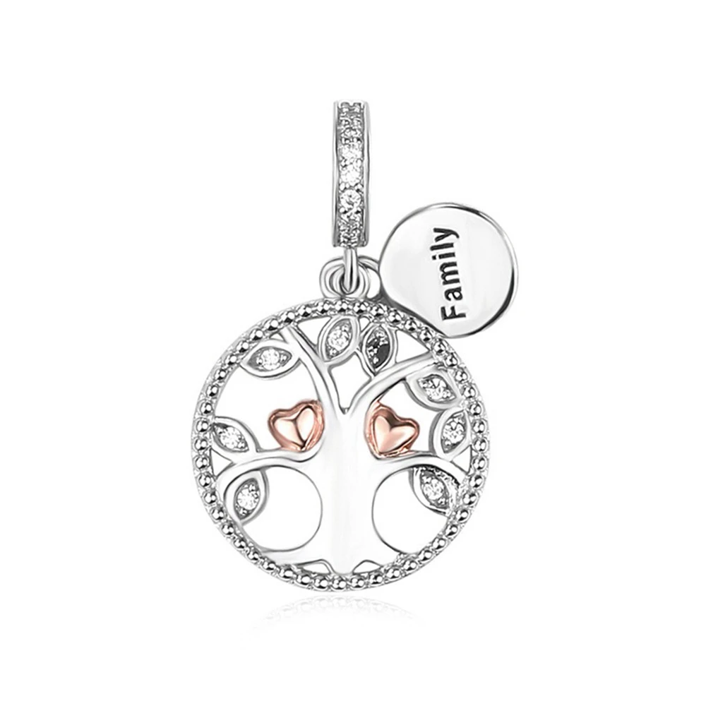 

Factory Outlet High Quality New Sterling Silver 925 Tree Of Life Bracelet Pendant Diy Loose Charms Beads