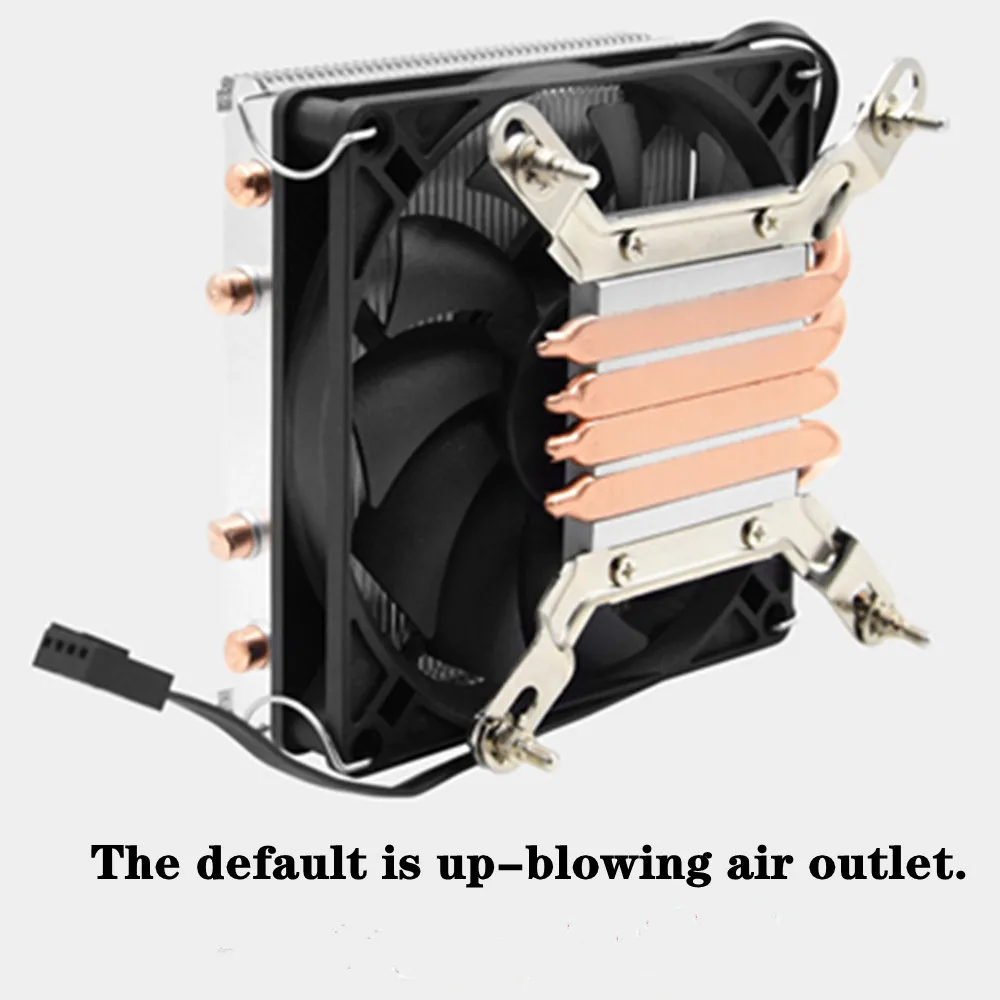 

LGA1200 LGA115x 775 AM4 AM3 Radiator PWM Fan for A4 Chassis Low Profile 39mm CPU Ultra-Thin UP Down Blowing 4 Heat Pipe
