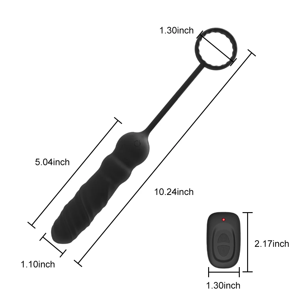 Беспроводной мужской массажер простаты вибратор с кольцом на пенис для мужчин