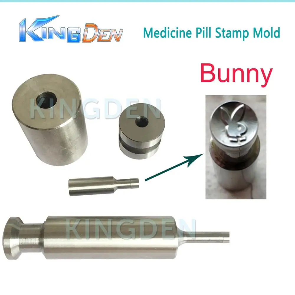 Bunny 8mm KINGDEN небольшой ручной домашний молоток стучать таблетка пресс-машина Плесень ручной работы, чтобы сделать западные таблетки - Цвет: Bunny 8mm