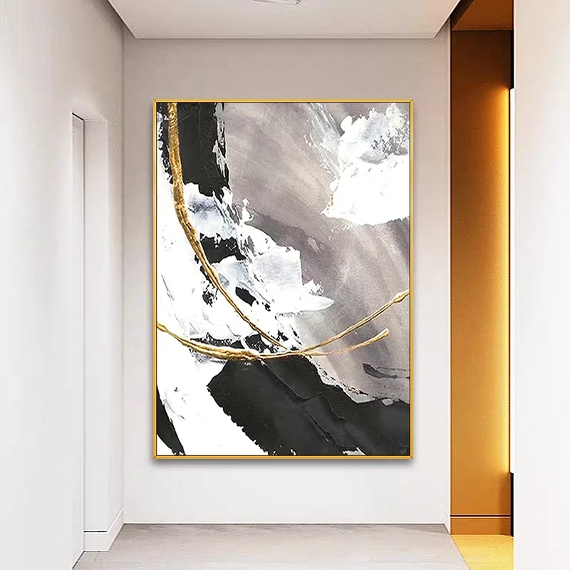 

Современные картины 100% ручная роспись абстрактный пейзаж масляная живопись на холсте для гостиной Декор без рамы искусство