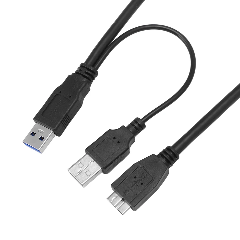 Новый внешний жёсткий диск USB 3 0 Dual Power Y Shape 2 x Type A на Micro B Cable | Электроника