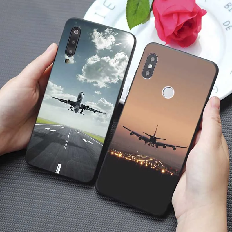 Чехол для телефона самолета xiaomi mi 10 pro 9 9t se 8 pocophone f1 mix 3 Мягкий силиконовый чехол |