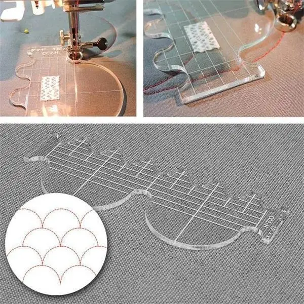 6 шт./компл. линейки в стиле пэчворк с свободным движением шаблон для квилтинга