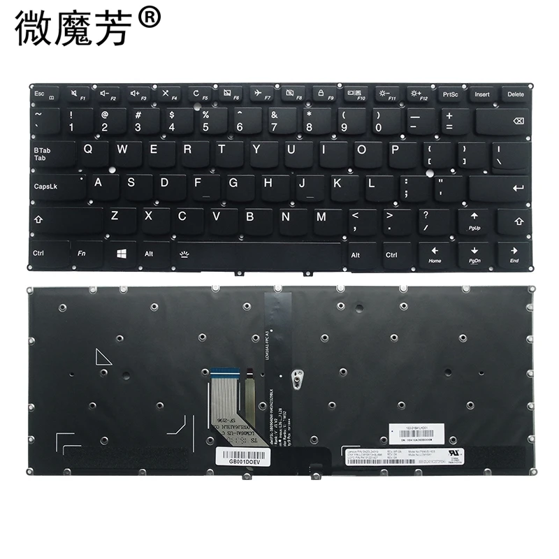 Новая английская клавиатура для ноутбука Lenovo YOGA 910-13IKB 5 Pro 910-13 US BLACK | Компьютеры и