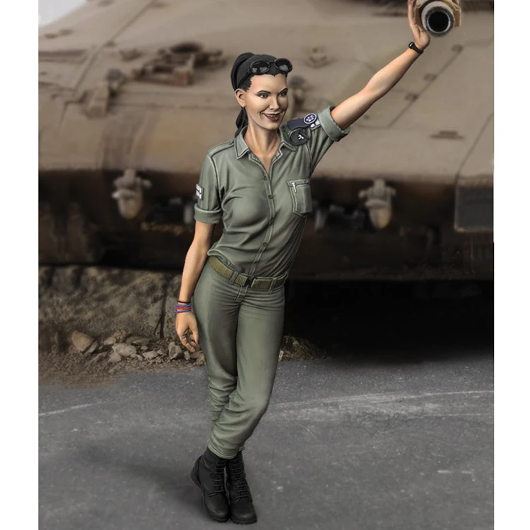 

Модель 1/35, фигурка из смолы, солдат GK, женщина-солдат хахахал, военная тема, несобранный и Неокрашенный комплект