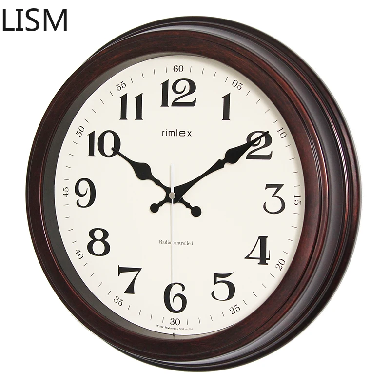 

Modern Design Nordic Wall Clock Mute Imitation Wooden Clock Fashion Modern Minimalist Wall Watch Living Room Quartz Clock Clock