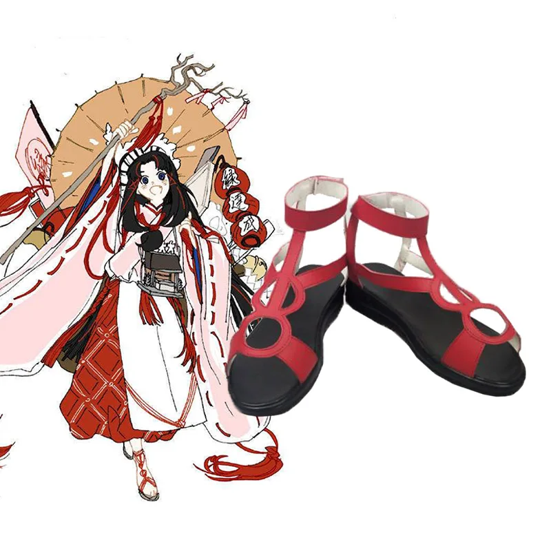 

Onmyoji SSR Yuan JieShen камисама любовь без пробуждения обувь для косплея аниме Хэллоуин Карнавал Косплей красная обувь Бесплатная доставка