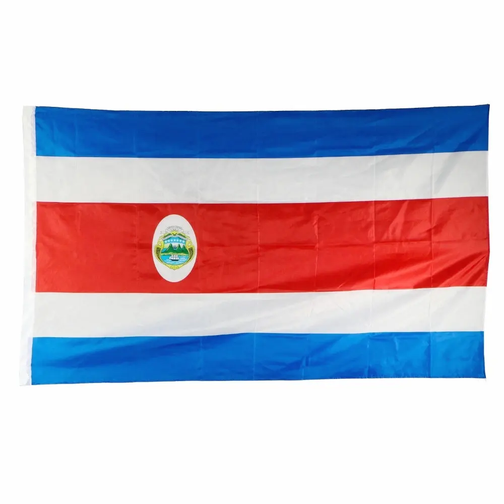 Xuthus Free Shipping 90*150cm 5*3 FT Costa Rica Polyester Flag Decoration Activity | Дом и сад