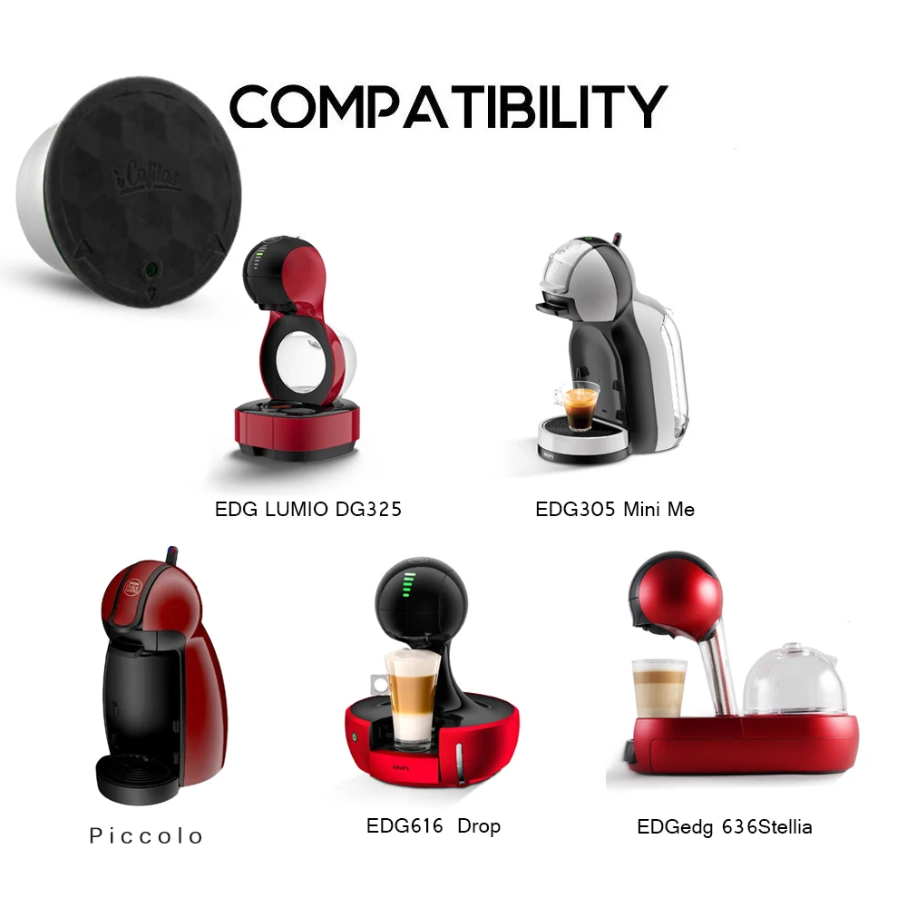 Металлические многоразовые капсулы Dolce Gusto из нержавеющей стали совместимые с