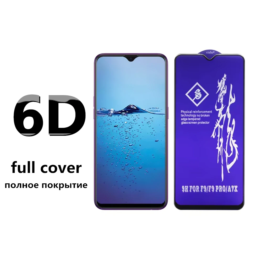 

Rinbo полное закаленное стекло для OPPO Realme 1 2 3 5 5s 6 6i 7 A7 A7X A9 A9X A11 A11K A11X A52 A92s A12 A12E Pro защита экрана