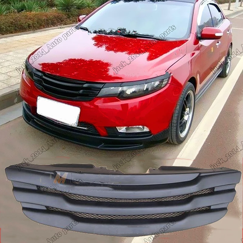 Защитная решетка переднего бампера для автомобиля ABS матовая Kia Forte 2009 2010 2011 2012 |