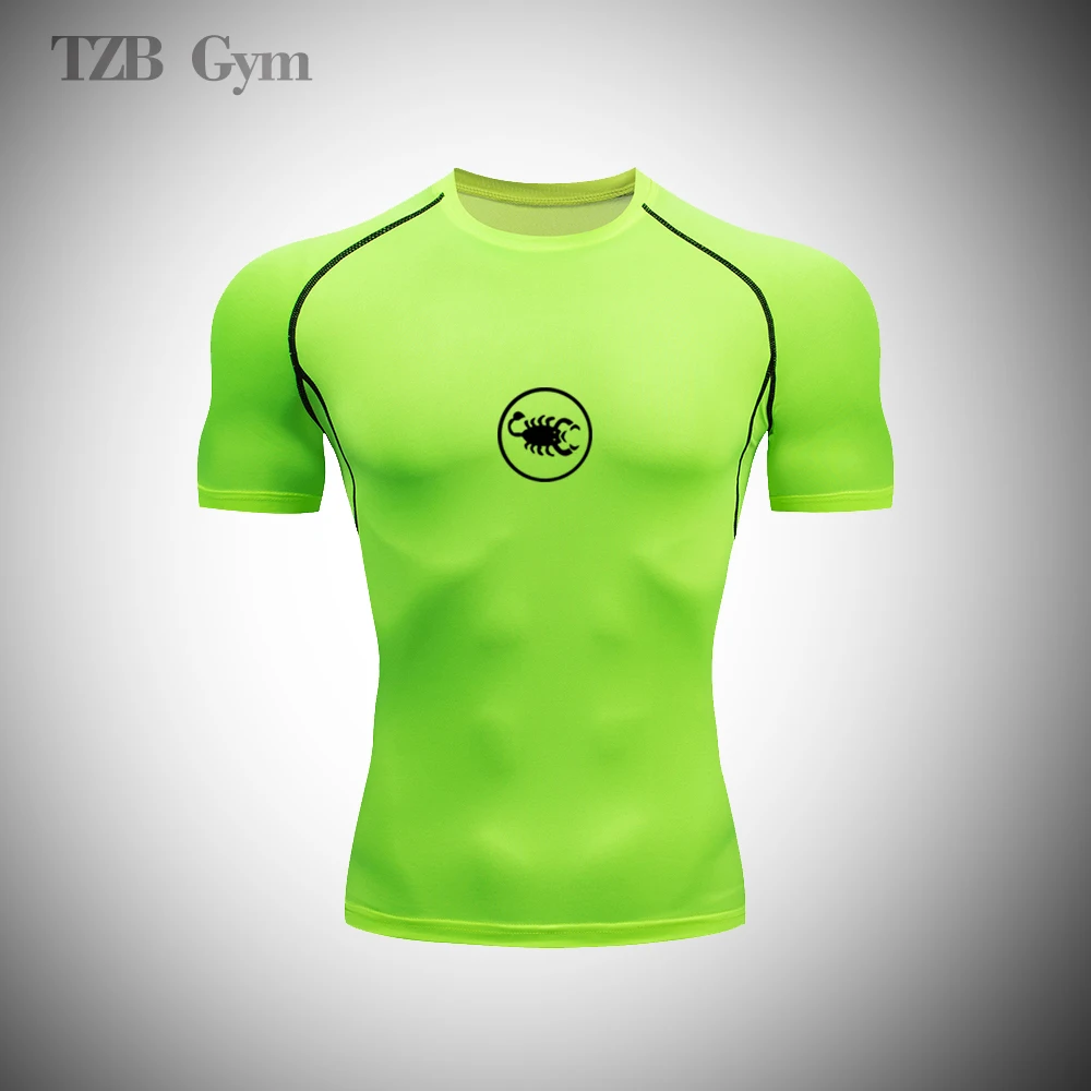 

Cycling Jogging Basketball Compression Men's T Shirt MMA Boxing Jogging Exercise Quick Drying Clothes Men's Running Sportswear