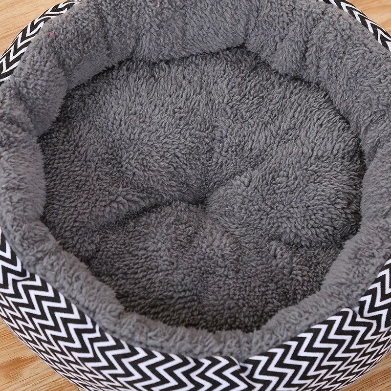 Dog Sleeping Mat Pad Nest Kennel Pet Cushion Soft Puppy Shell Hiding Cat Bed House Round Fodable For Winter Warm | Дом и сад