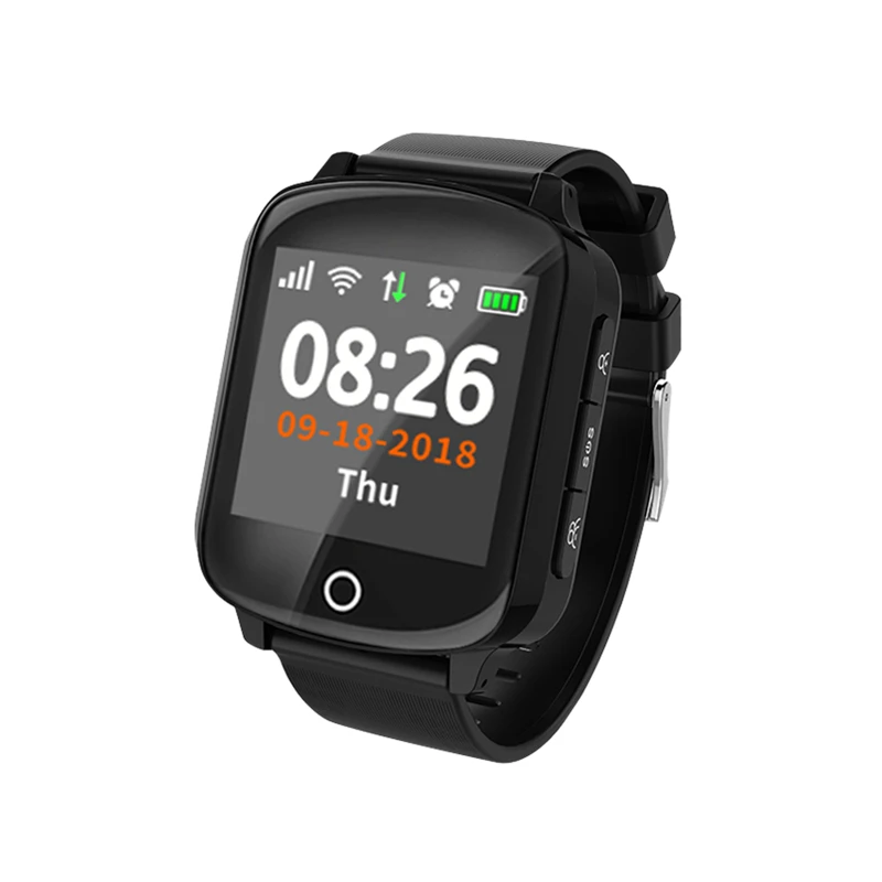 

Elderly GPS Tracker Smart Watch Wifi GPS Location SOS Call Heart Rate Monitoring Aged Women Smart bracelet D200