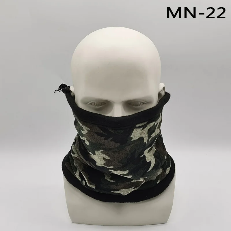N-22 Модная мужская зимняя однотонная бандана, повязка на голову, шарф, теплый Многофункциональный бесшовный трубчатый головной шарф, маска для лица, кольцо, шарф унисекс - Цвет: N-22
