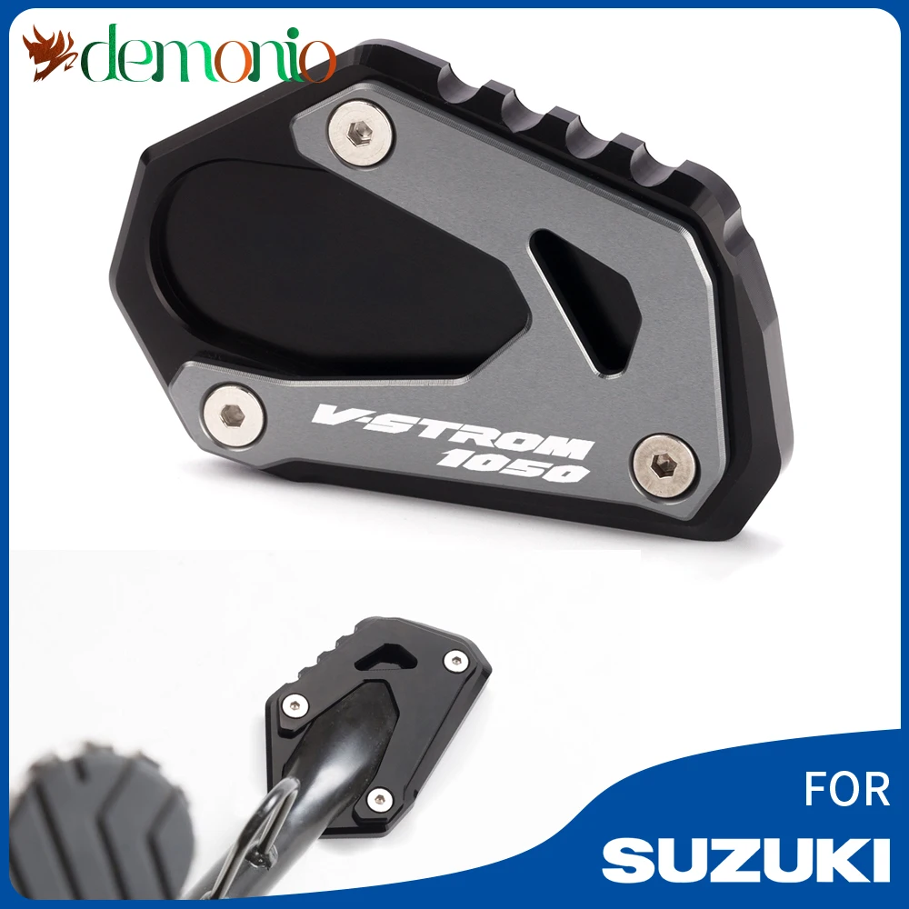 

2021 NEW For SUZUKI V-STROM 1050 XT VSTROM 1050 2020 2019 Motorcycle CNC Kickstand Side Stand Enlarger Plate Extension Pad