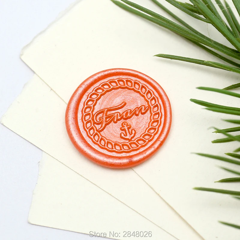 Индивидуальная морская тема восковая печать якорная женская свадебные