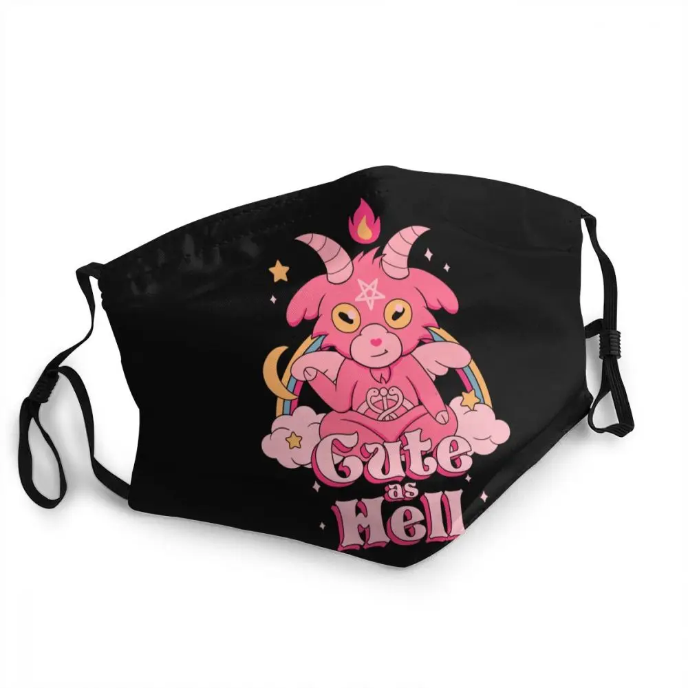 

Многоразовая маска для лица Baphomet сатана, многоразовый респиратор для защиты от пыли, для мужчин и женщин