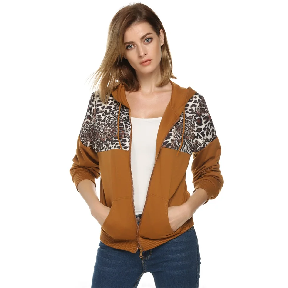 Женские толстовки на молнии Сезон весна-осень повседневные Новая модная верхняя