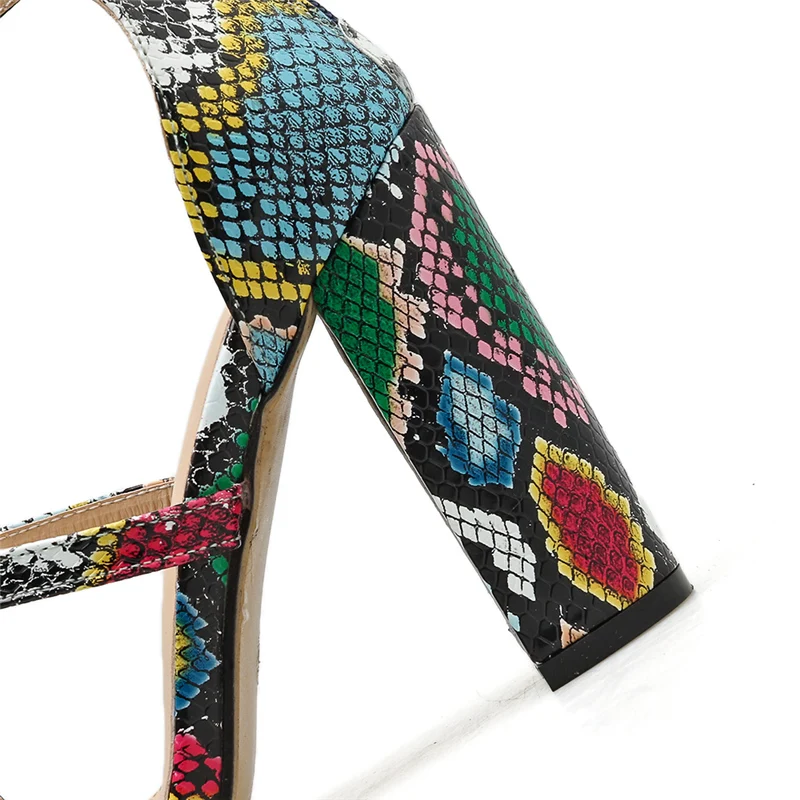 2020 г. женские босоножки на платформе под змеиную кожу туфли высоком каблуке 10 см