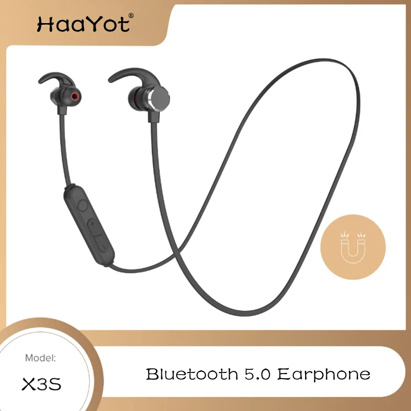 Беспроводные наушники магнитные спортивные Bluetooth-наушники с шумоподавлением