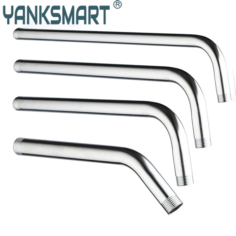 

Chrome Polished Shower Arm Stainless Steel 350mm Shower Arm banho Head Bathroom Accessories New Arrival