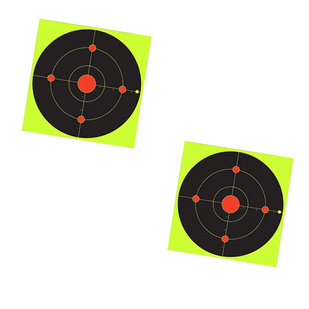 

10 Pcs Fluorescent Green Shooting Target Shooting Sticker Bow Arrow Darts Supplies Aiming Sticker