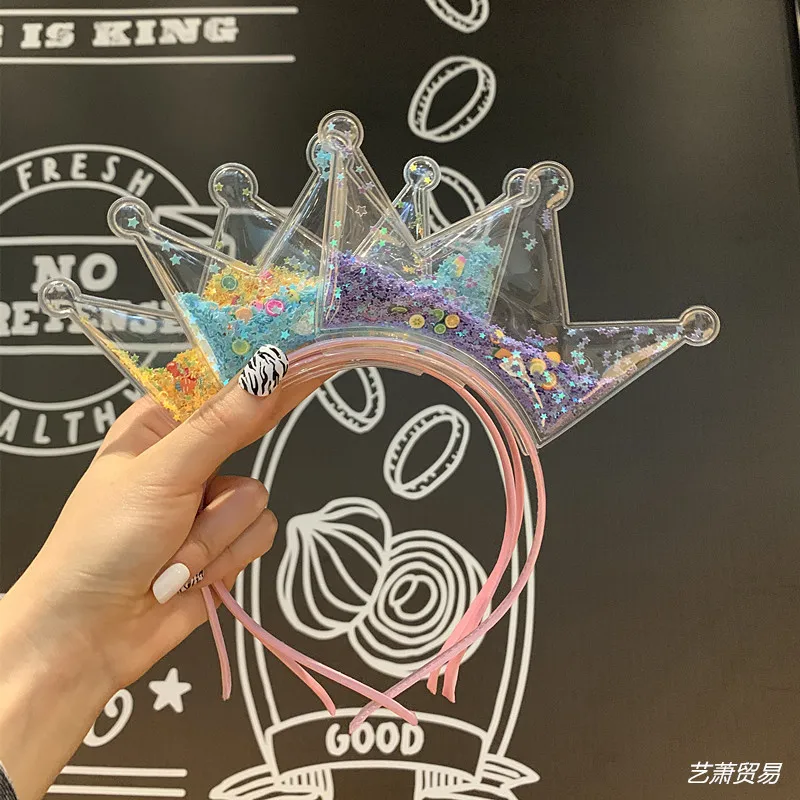 

Crown Headband For Baby Girl Wedding Headband Children Birthday Princess Kids Baby Shower Headband Party Accessories Supplies