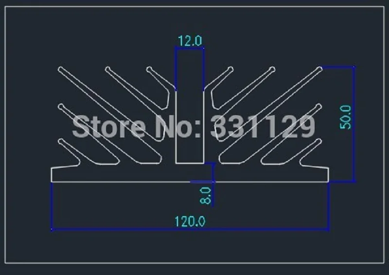 BRZHIFI Пасс выделенный радиатор для высокой мощности класса А усилитель мощности 194*120*50 мм