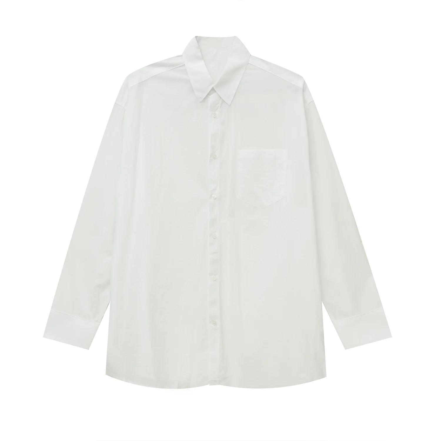 

MTL - 2021 spring new Korean version loose simple trend solid color long sleeve shirt men's clothing