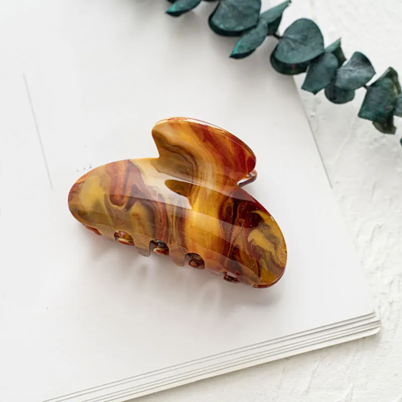 

Colorful Starry Sky Hair Claws Acrylic Hair Clip Korean Hair Crab Clamps Barrette Geometric Hairpin Ponytail Hair Accessories