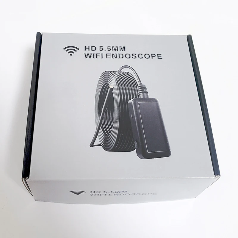 5,5 мм объектив HD1920P 5MP Wifi промышленный трубка эндоскопа IP67 Водонепроницаемый 2/5/10 м кабель 6 Led свет Wi-Fi интегрированный эндоскоп