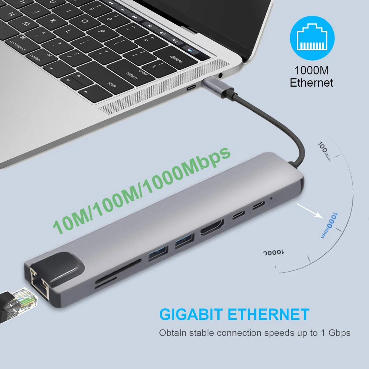 USB-хаб 8 в 1/11 1 USB C HDMI VGA Thunderbolt 3 кардридер SD/TF для Microsoft Surface Laptop MacBook Pro 2020 | Компьютеры