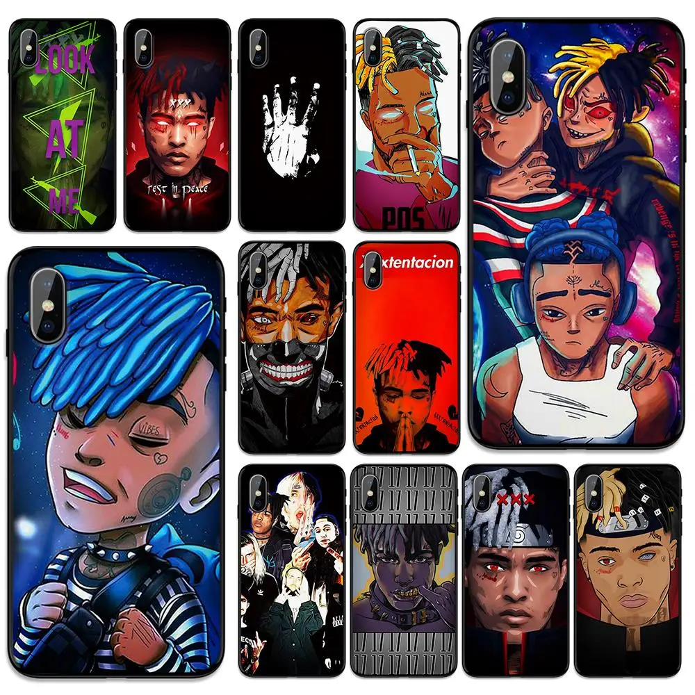 Мягкий ТПУ чехол MCing XXXTentacion для Apple iPhone 6 6S 7 8 Plus 5 5S SE X XS MAX XR силиконовый