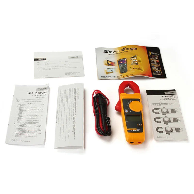 Fluke 302 + Цифровые токовые клещи амперметр тестер сопротивления амперметрический