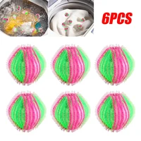 6pcs washing machine hair remover laundry ball fluff cleaning lint fuzz grab