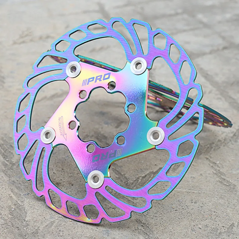 

Цветной велосипедный дисковый тормозной ротор MTB 140 мм/160 мм/180 мм/203 мм 6 болтов Bicicleta плавающая Дисковая тормозная пластина велосипедные дета...