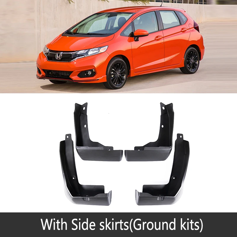 2018-2019 GK Брызговик для Honda Fit Джаз GD GE GK 2004~ Fender брызговик Всплеск закрылки аксессуары для брызговиков 2005 2010 - Название цвета: 2018-2019 GK