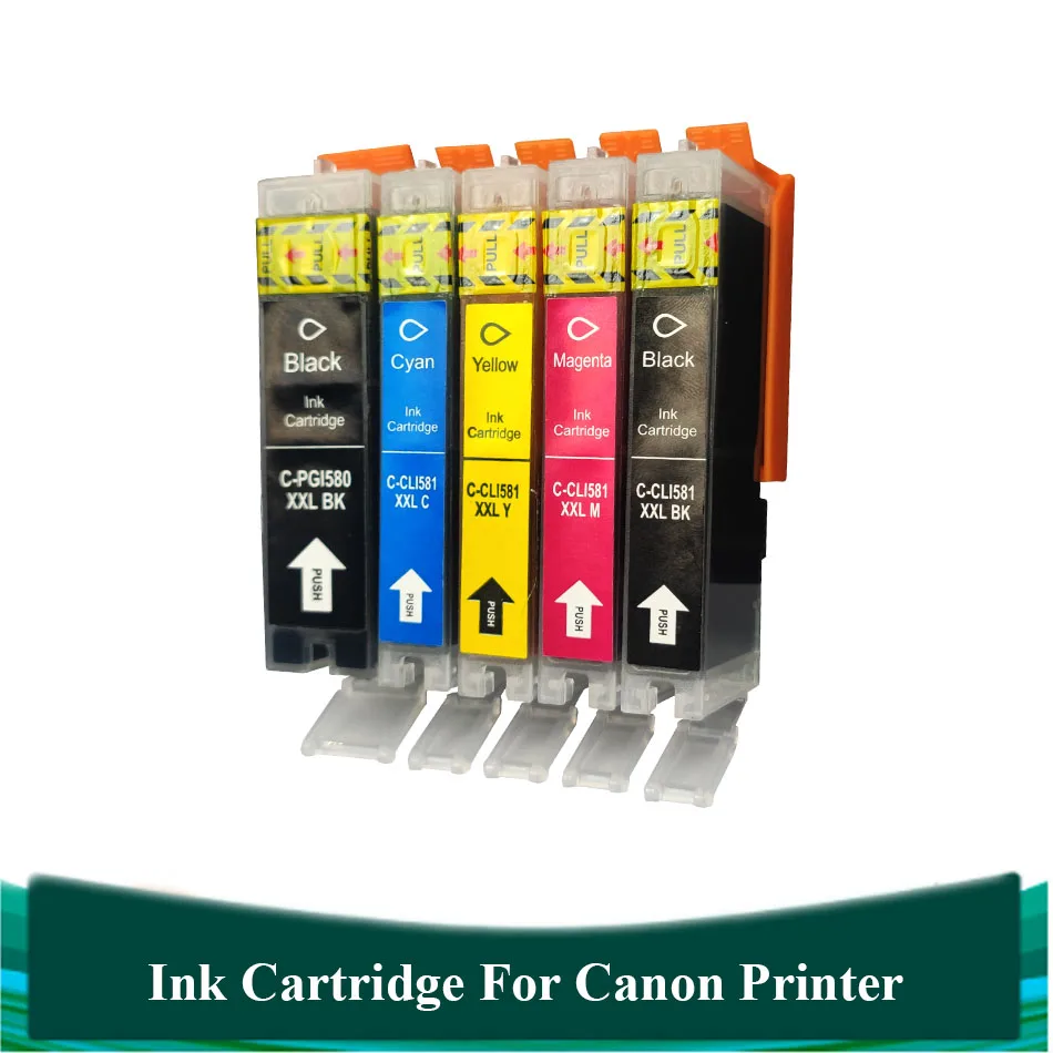 

Printer Ink Cartridge Canon 581 Replacement for Canon PGI-580XXL CLI 581XXL For Cannon PIXMA TS6150 TR7550 TR8550 TS705 TS6250