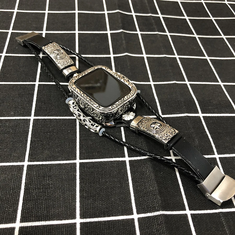 Leather loop strap for apple watch band 44mm 40mm apple watch band 4/5/6 42mm 38mm iwatch 3/2 replacement high quality bracelet