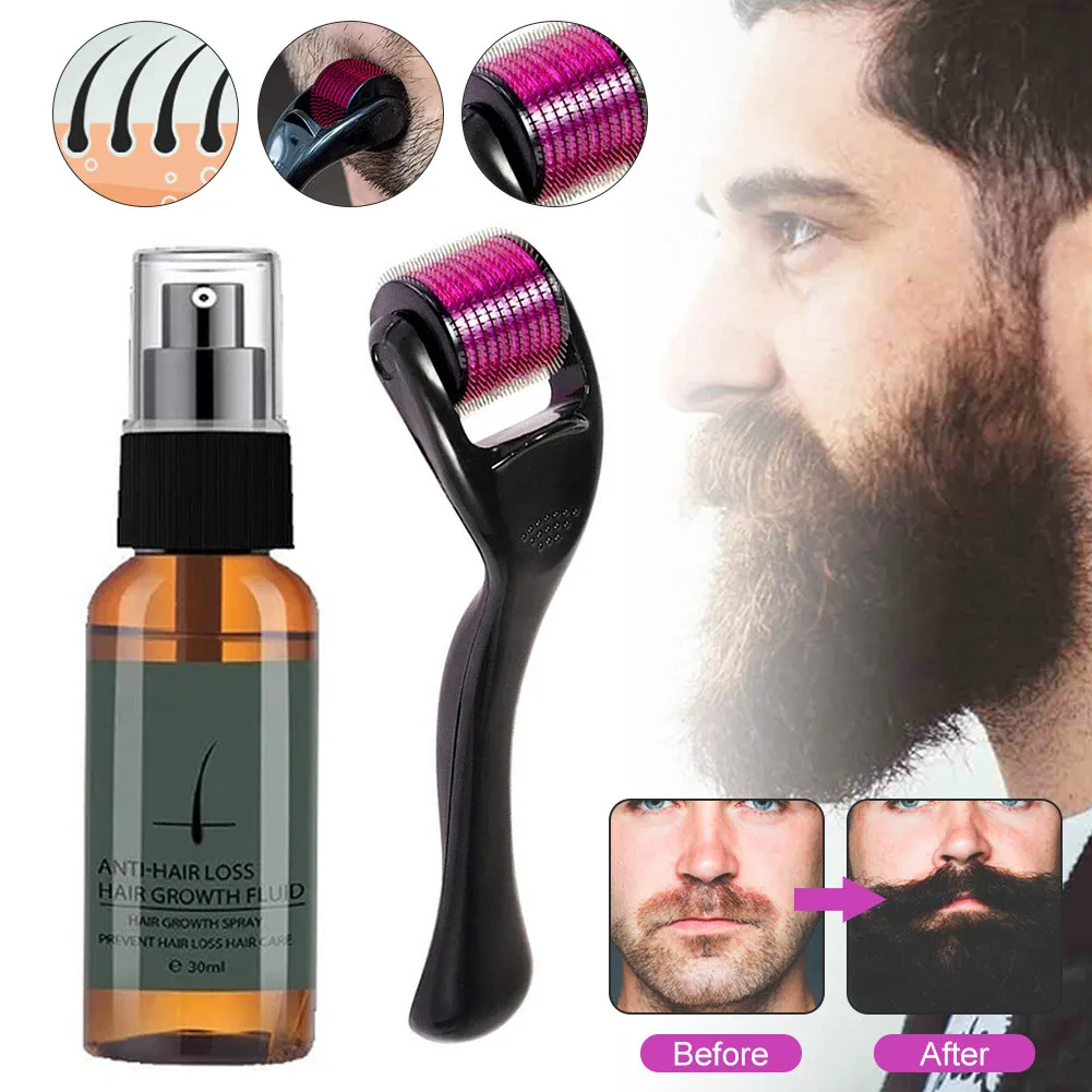 

Natural Men Beard Growth Essence Spray Hair Loss Treatment Conditioner Groomed Fast Beard Growth Enhancer Maintenance 40g