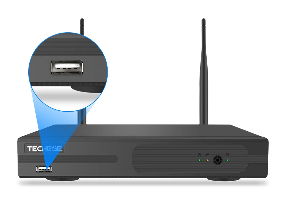 Techege 1080P Беспроводная система видеонаблюдения 4CH HD WiFi NVR комплект 2MP Открытый Антивандальный Купол IP Wifi камера система безопасности наблюдения