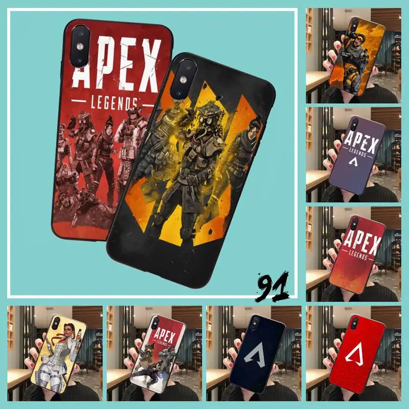 Yinuoda Apex Legends мягкий силиконовый черный чехол для телефона iPhone 11 8 7 6 6S Plus X XS MAX 5 5S SE