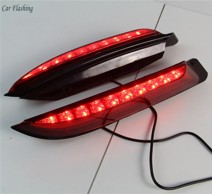 Car Flashing 2PCS For Ford Everest 2016 2017 2018 2019 LED Tail Light Rear Bumper Brake Lamp | Автомобильные фары