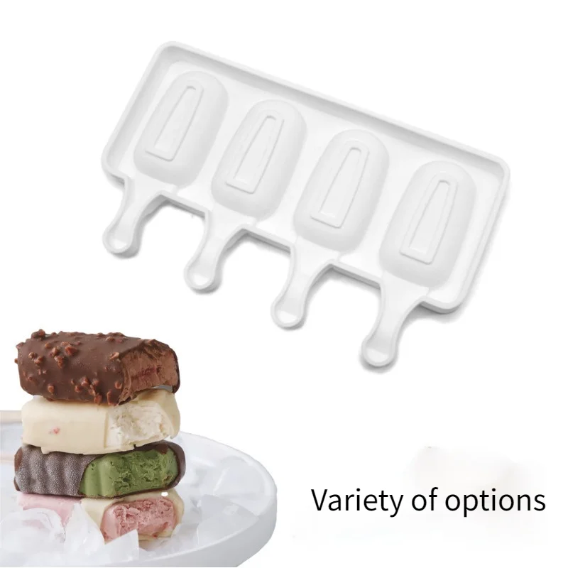 

4/8 Cell Magnum Silicone Mold Silicone Ice Cream Mold Popsicle Molds DIY Ice Cream Mould Ice Pop Maker Mould with Sticks