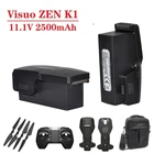 Оригинальный аккумулятор 11,1 В, 2500 мАч для Visuo ZEN K1, батарея для GPS RC дрона, батарея 11,1 В, 2500 мАч, литий-полимерная батарея, 1 шт.