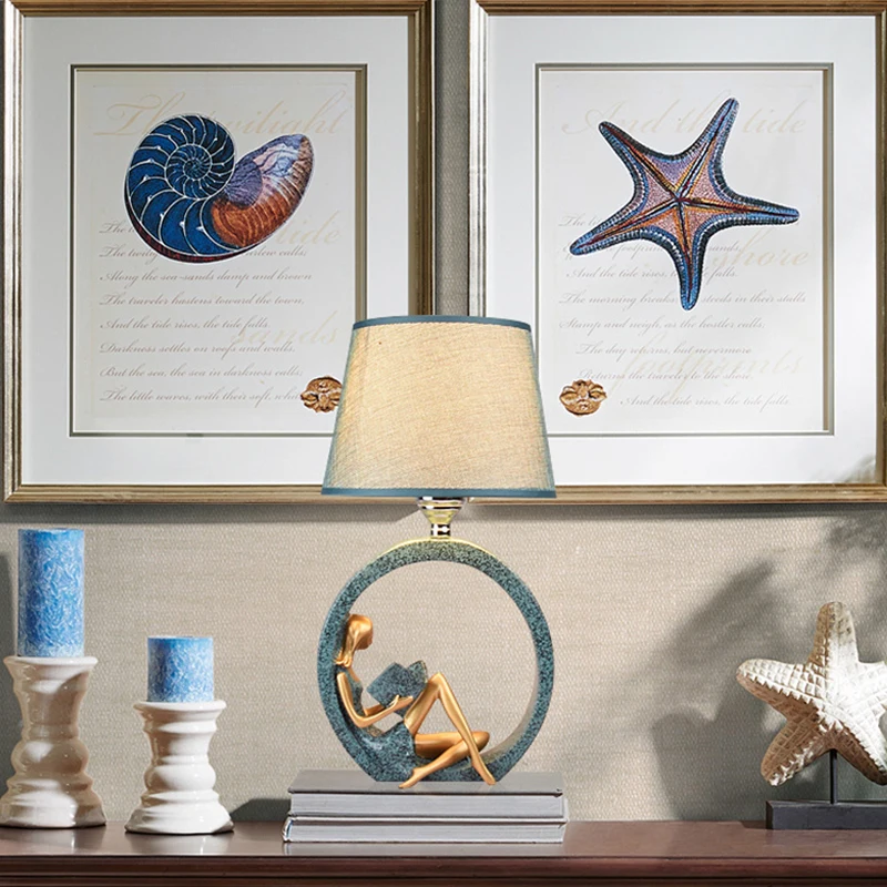 Скандинавские современные настольные светильники для девочек стоячий