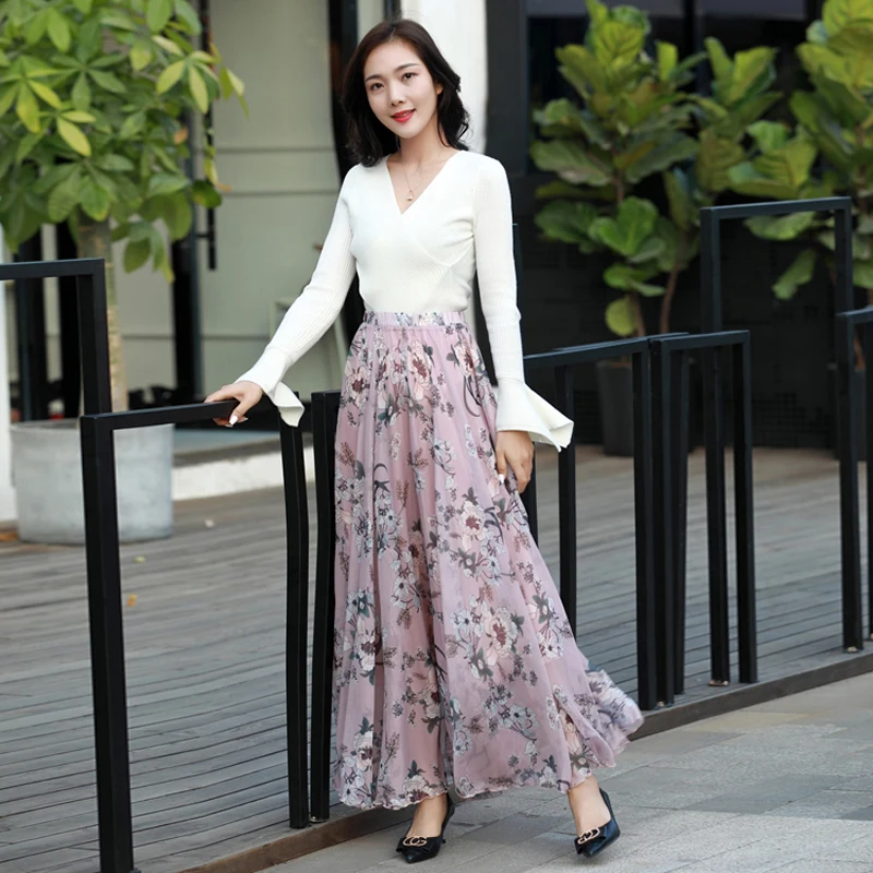 

Женская офисная юбка, элегантная свободная и удобная плиссированная юбка с принтом в стиле Харадзюку, винтажная одежда, 2020